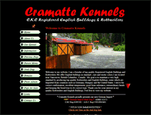 Tablet Screenshot of cramattekennels.com